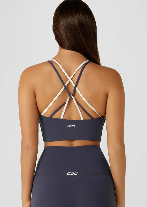 Lorna Jane Lotus Limited Edition Bra Tank Combo - Ash Blue