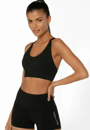 Lorna Jane Lotus Longline Bra - Black