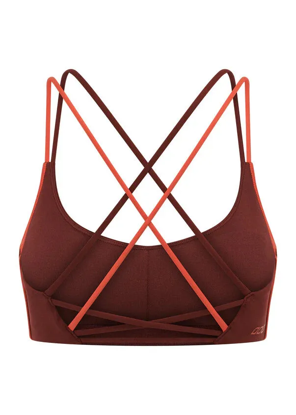 Lorna Jane Mindful Movement Sports Bra - Merlot