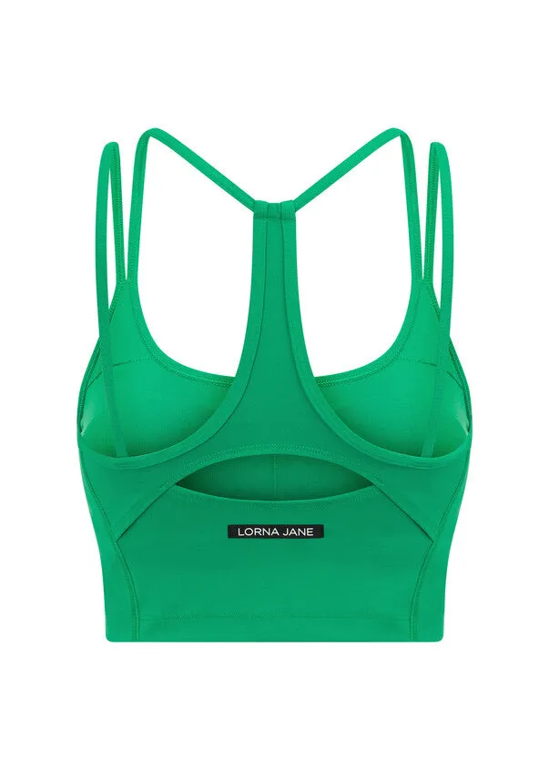 Lorna Jane Pace It Recycled Bra Tank Combo - Emerald