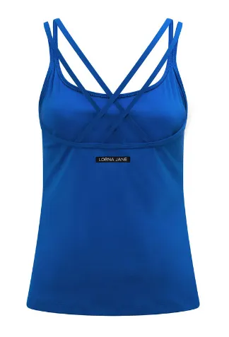 Lorna Jane Strapped In Active Tank - Cobalt Blue