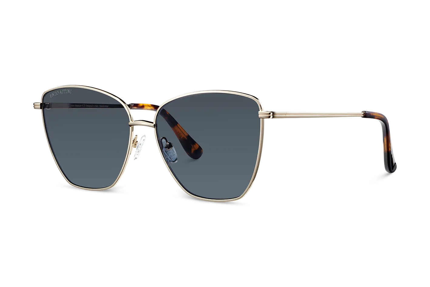 Louvre Museum / Tortoise & Gold Color   Dark Black Lens.