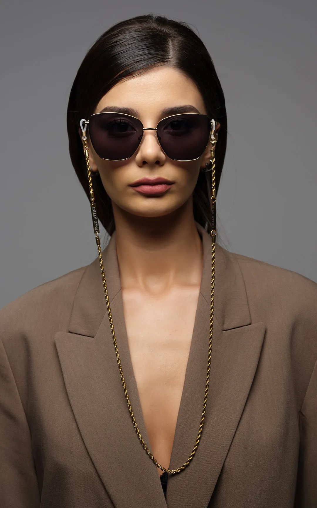 Louvre Museum / Tortoise & Gold Color   Dark Black Lens.