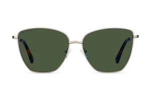 Louvre Museum / Tortoise & Gold Color   Dark Green Lens.