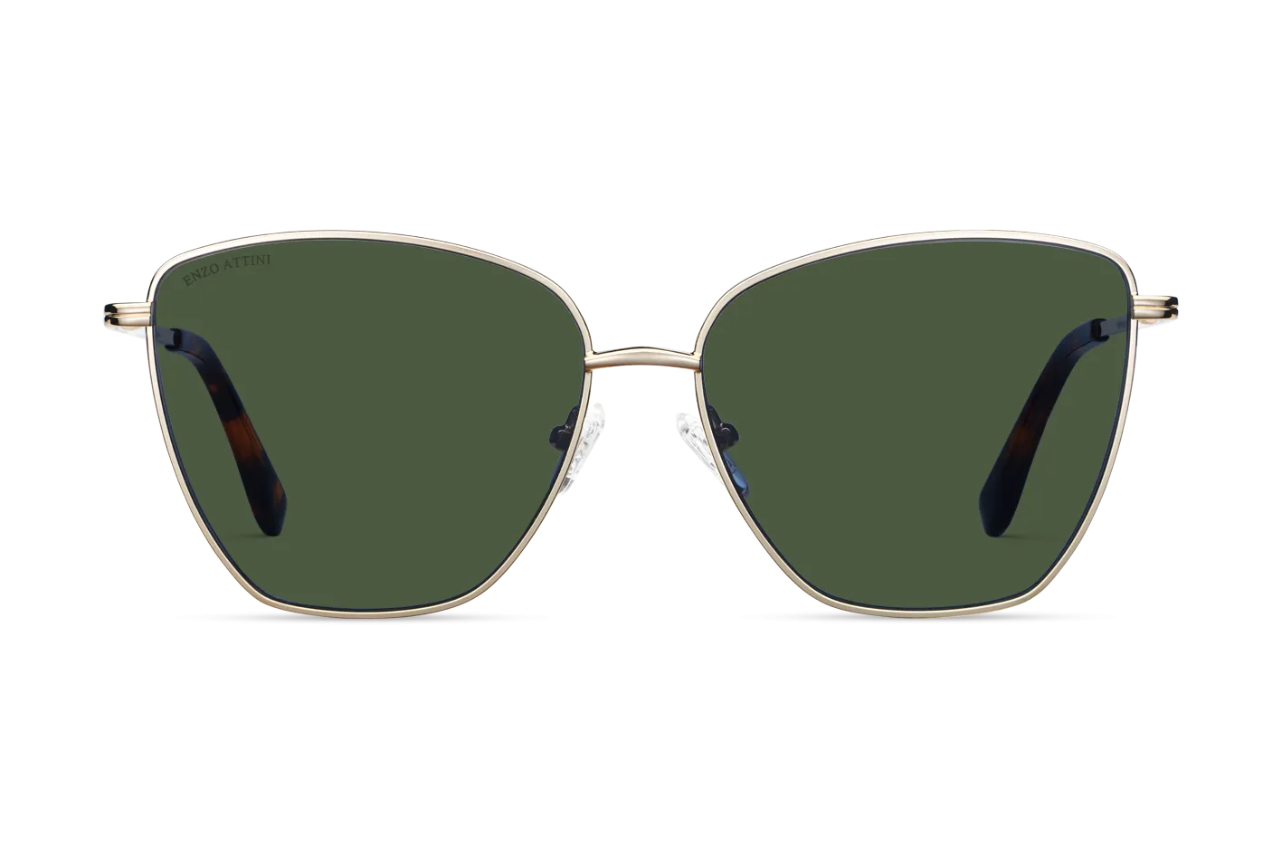 Louvre Museum / Tortoise & Gold Color   Green Lens