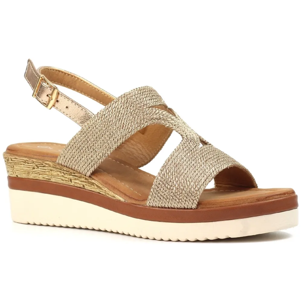 Lunar Allegra Rose Gold Sandals