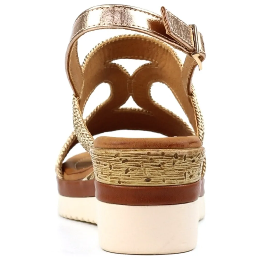Lunar Allegra Rose Gold Sandals
