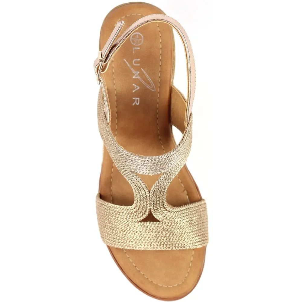 Lunar Allegra Rose Gold Sandals