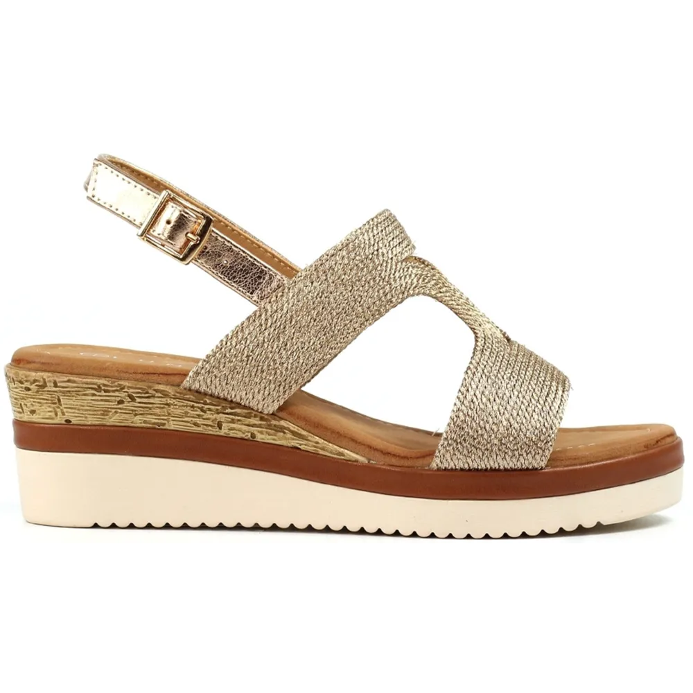 Lunar Allegra Rose Gold Sandals
