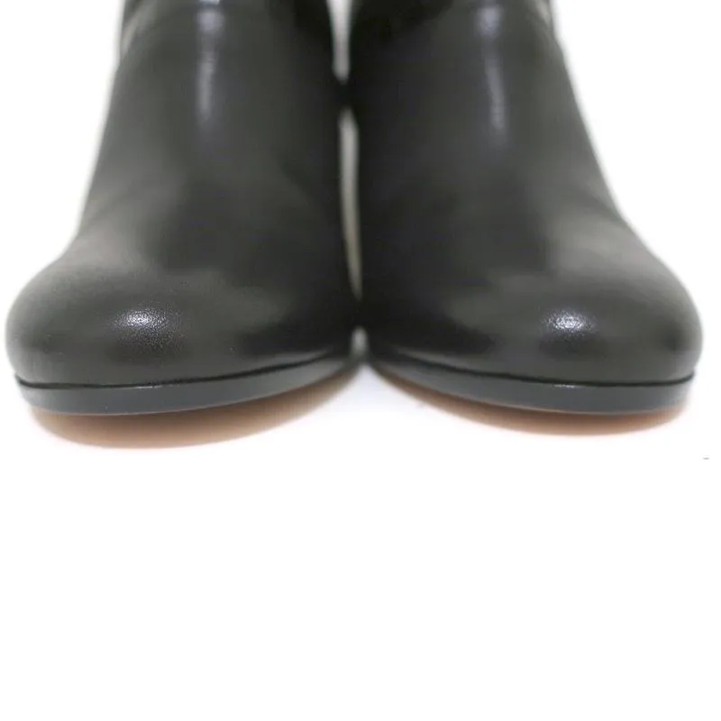 Maison Martin Margiela Booties Black Croc-Trim Leather Size 38 NEW