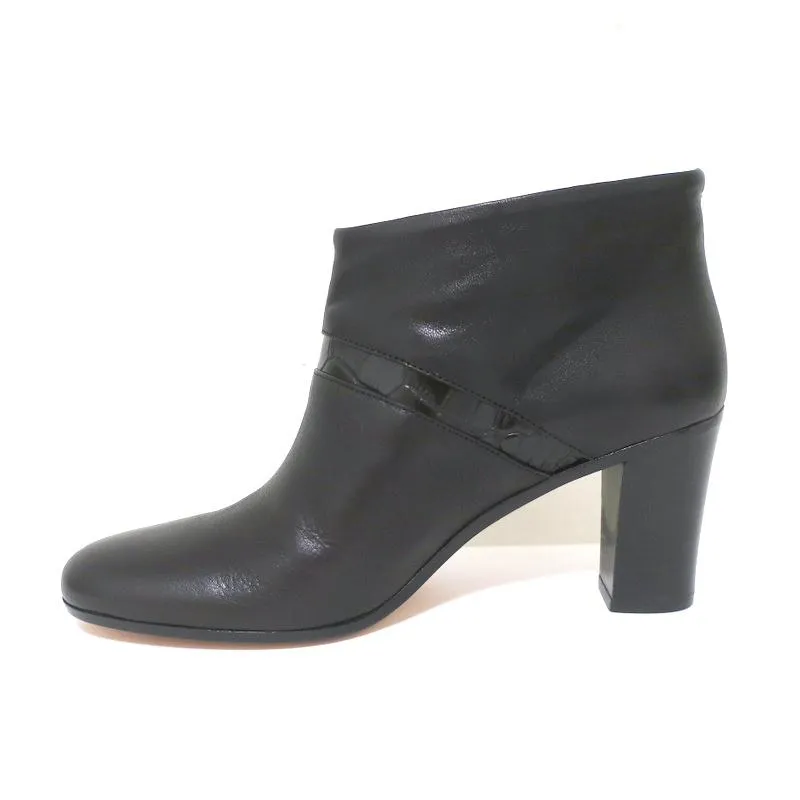 Maison Martin Margiela Booties Black Croc-Trim Leather Size 38 NEW