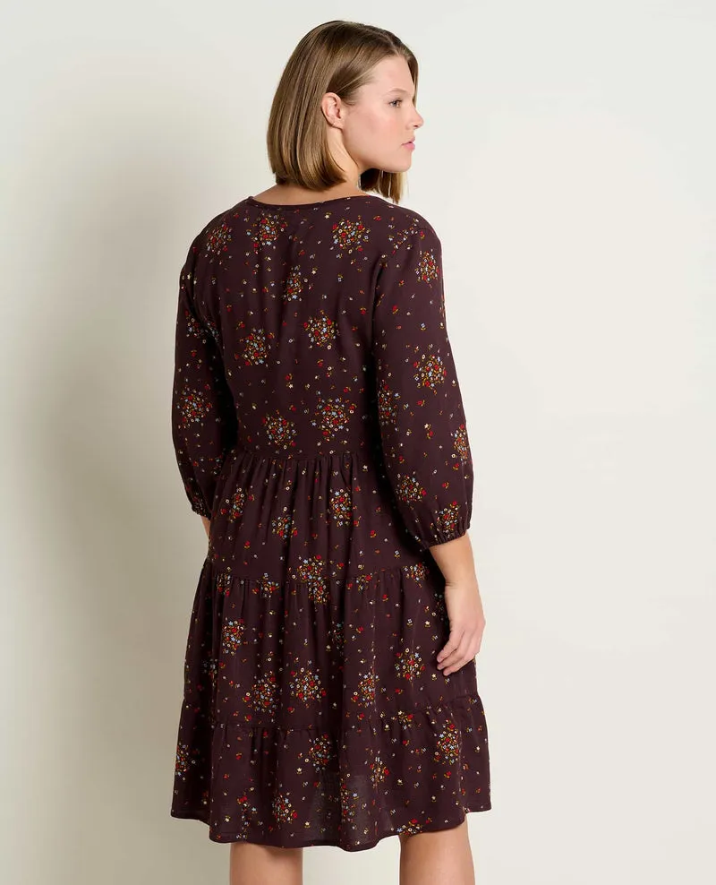 Manzana Tiered Long Sleeve Dress