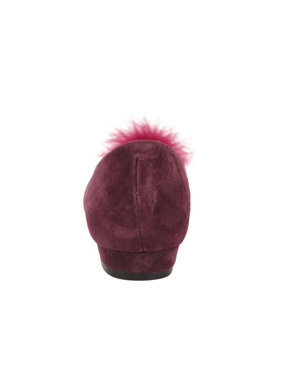 Maribou Feather Pouf Flat