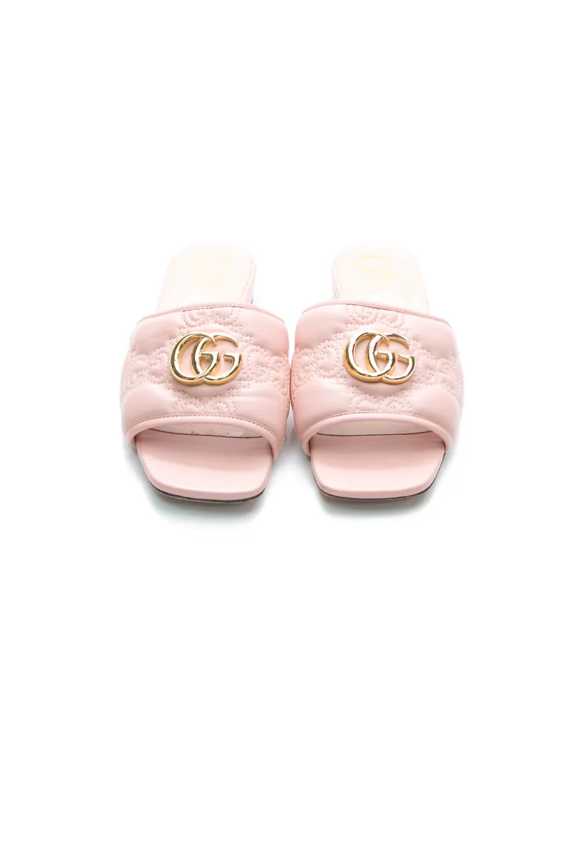 Marmont Interlocking G Matelasse Sandals - Size 36