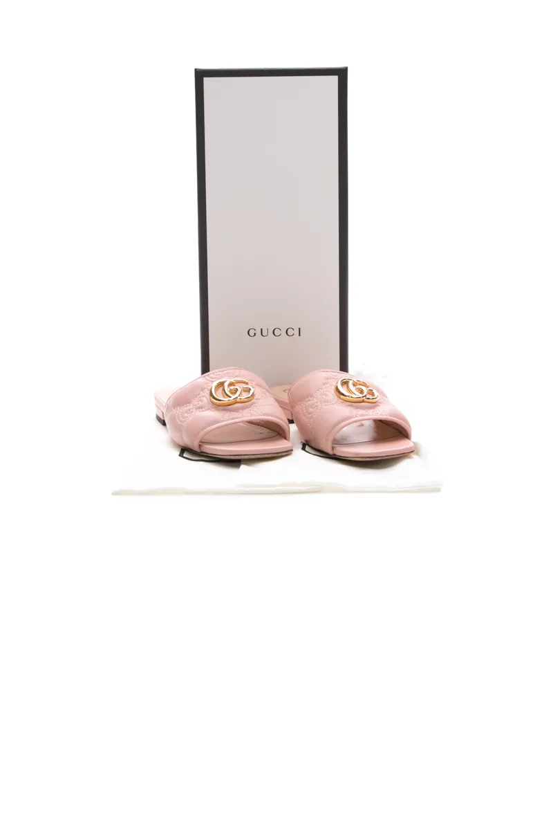 Marmont Interlocking G Matelasse Sandals - Size 36