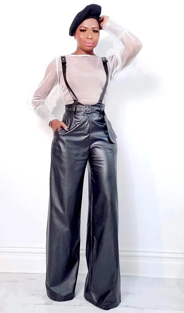 MARY JANE | PU LEATHER OVERALLS (SIZE S-XL)