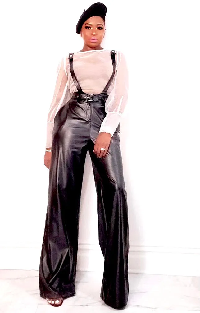 MARY JANE | PU LEATHER OVERALLS (SIZE S-XL)