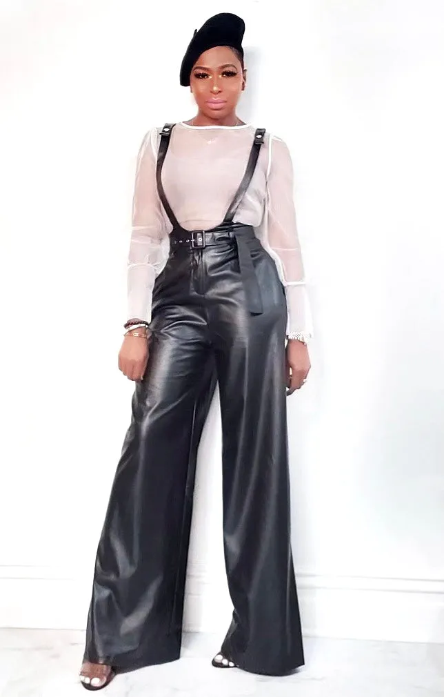 MARY JANE | PU LEATHER OVERALLS (SIZE S-XL)