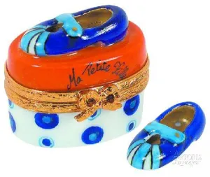 Mary Jane Shoes: Orange-Blue
