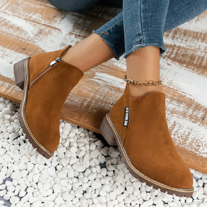 Mary | Thick Sole Ankle Boots