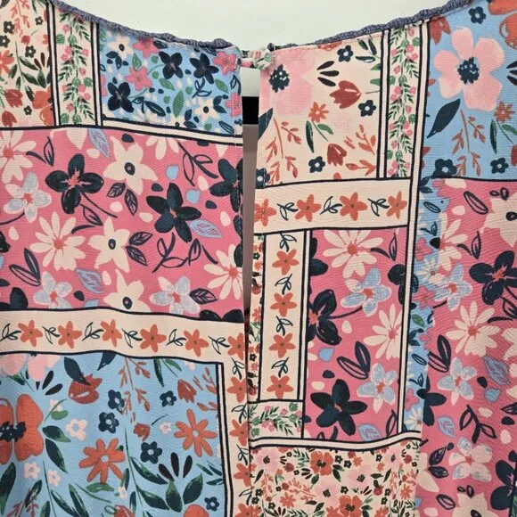 Matilda jane The wildlife maxi dress womens XXL boho prairie floral pink blue