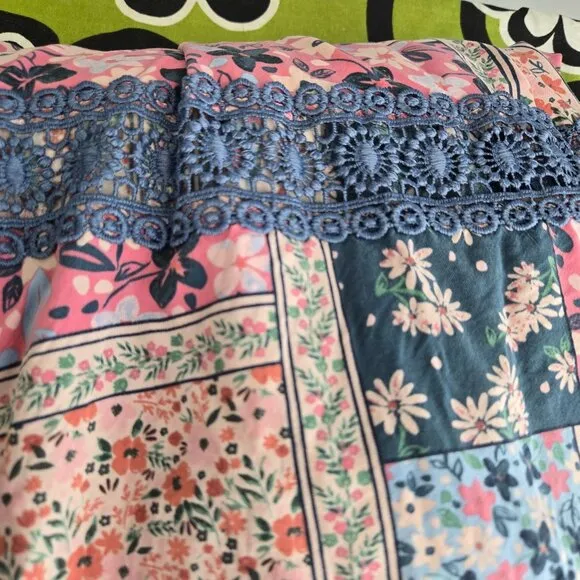 Matilda jane The wildlife maxi dress womens XXL boho prairie floral pink blue