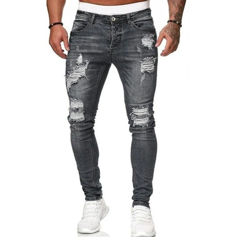 Men's Ripped Slim Fit Jeans
