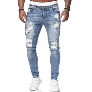 Men's Ripped Slim Fit Jeans