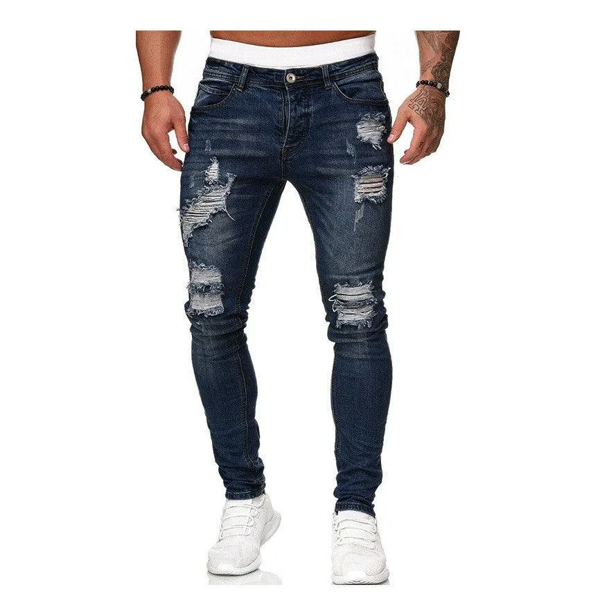 Men's Ripped Slim Fit Jeans