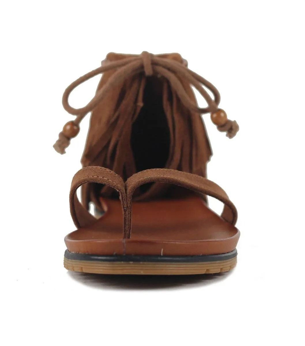 MIA Native Cinammon Nova Suede Sandal Cinnamon