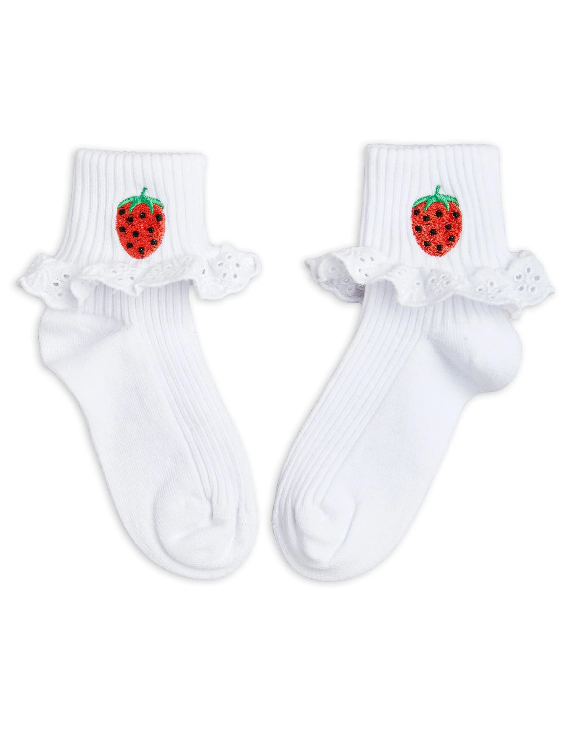 Mini Rodini | Strawberries lace socks