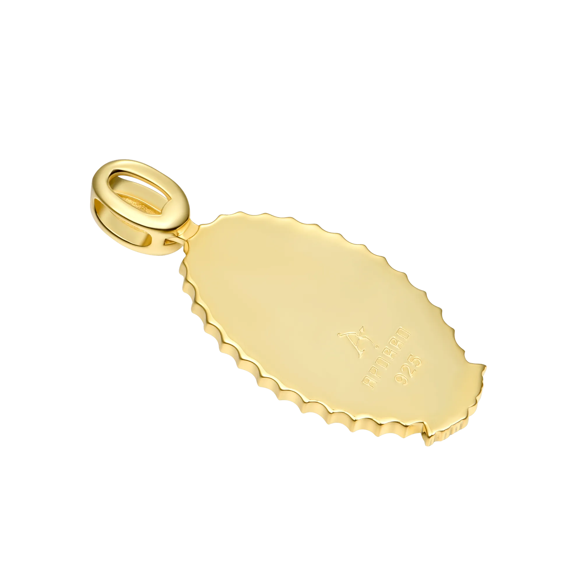 Moissanite Blessed Virgin Mary Pendant