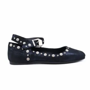 Mystic Mary Jane Navy Metallic