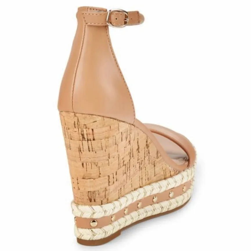 NARIDA Women's Platform Wedge Heel Sandals