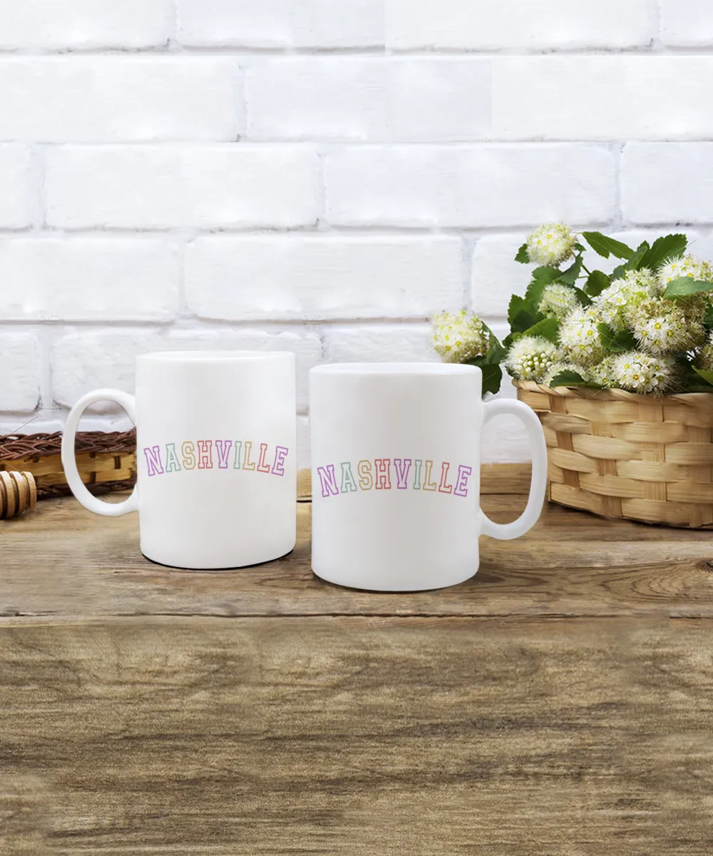 Nashville Mug, Nashville Gift, Nashville Coffee Cup, Nashville Decor, Nashville Girls Trip