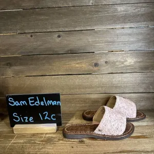 New $60 Childens Kids Sam Edelman Giovanna Slide Pink Sandals Size 12‎ C