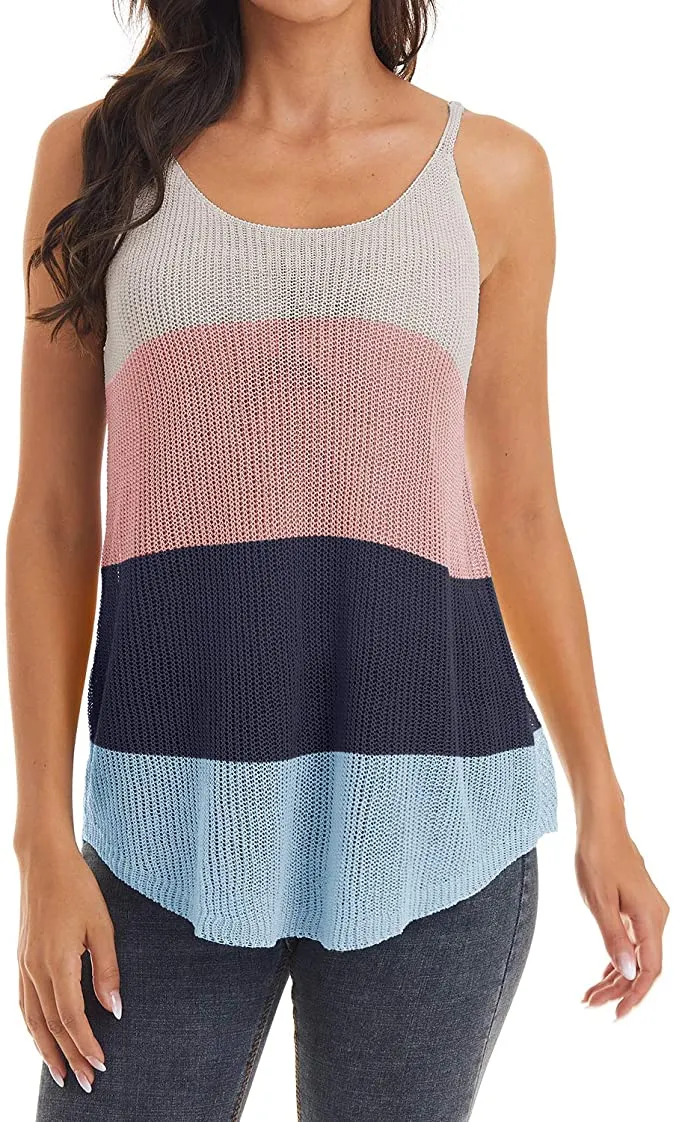 New FASKUNOIE Women's Tank Top with Round Neck and Round Neck, for Summer, Sz L!