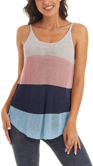 New FASKUNOIE Women's Tank Top with Round Neck and Round Neck, for Summer, Sz L!