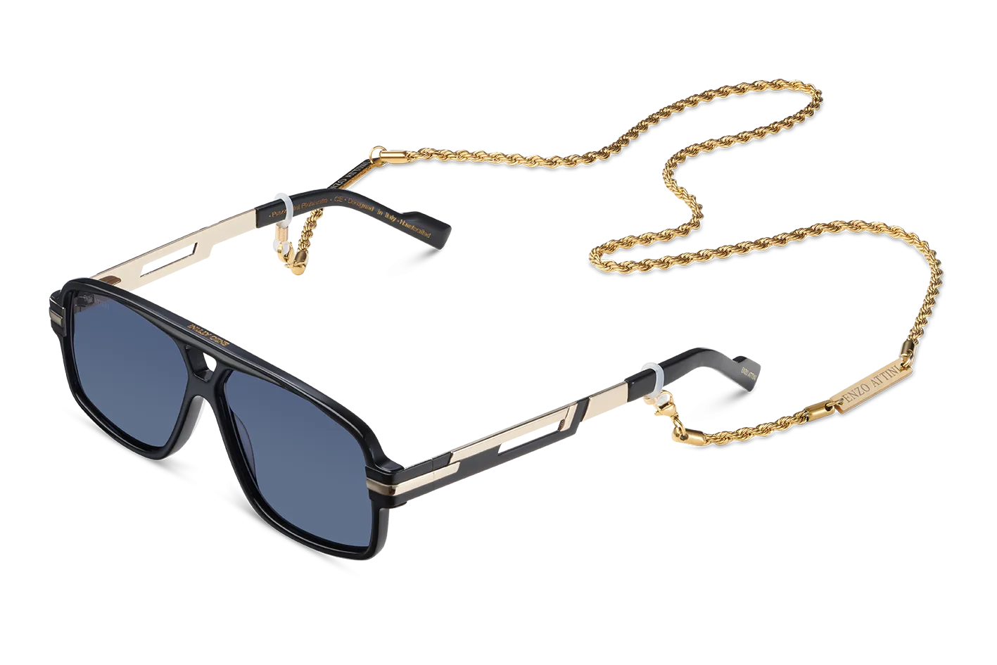 NEW Piazza del Plebiscito / Black & Gold Color   Dark Black Lens
