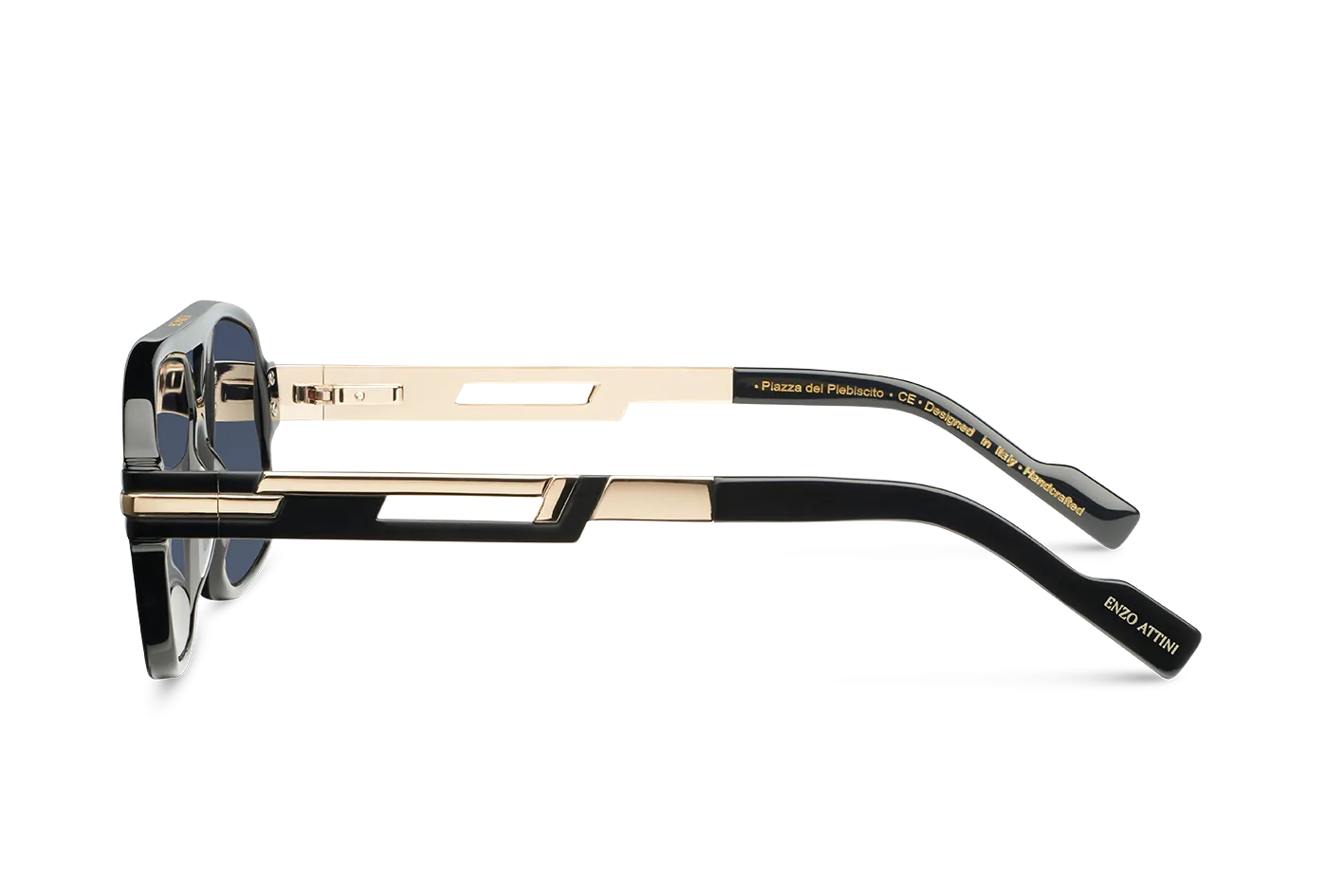 NEW Piazza del Plebiscito / Black & Gold Color   Dark Black Lens