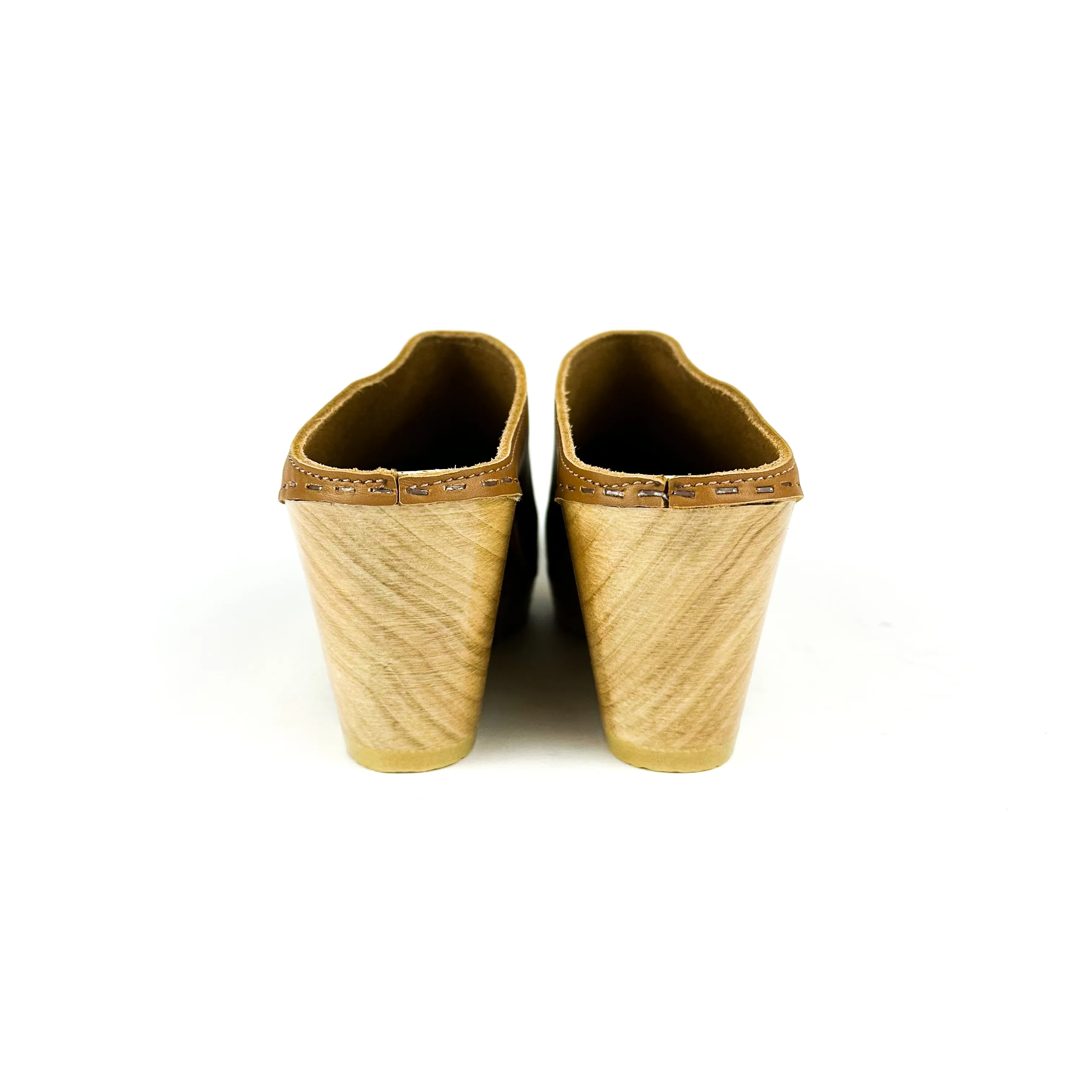 No. 6 - New School Clog on Wedge (Palomino)
