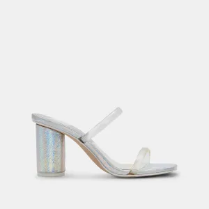 NOLES PRIDE HEELS CRYSTAL VINYL
