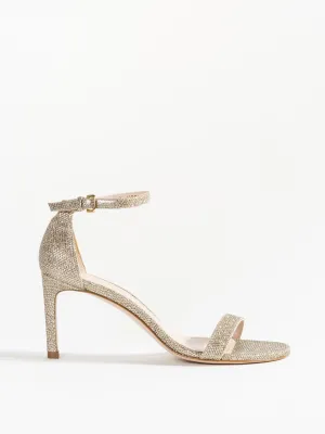 nunaked straight sandal - platinum noir