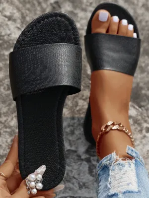 Open Toe Flat Sandals