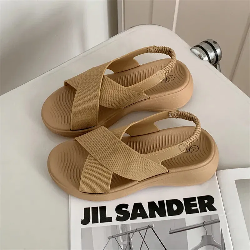 Open Toe Flats Sandals