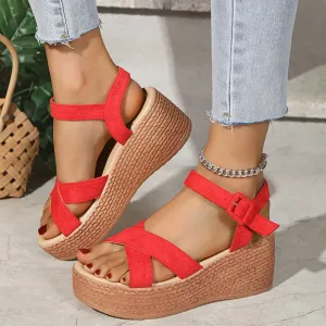 Open Toe Wedge Sandals