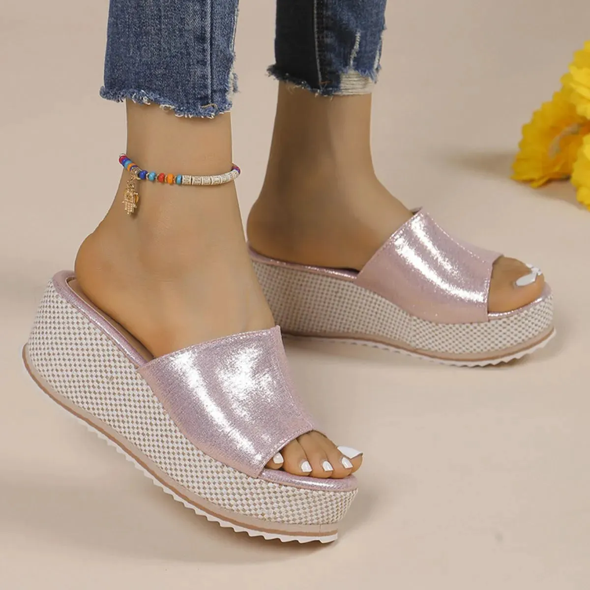 Open Toe Wedge Sandals