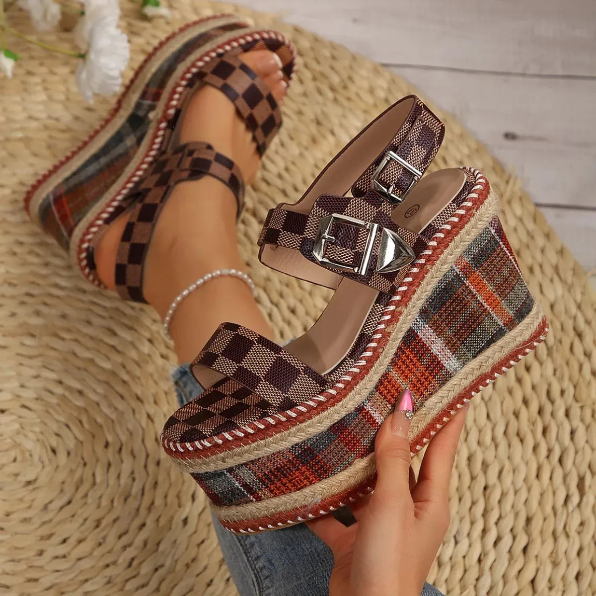 Open Toe Wedge Sandals