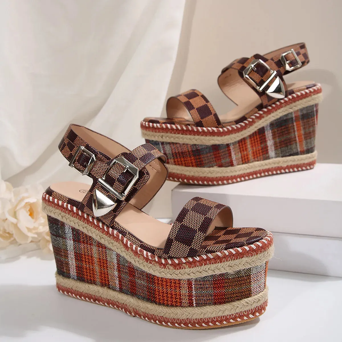 Open Toe Wedge Sandals