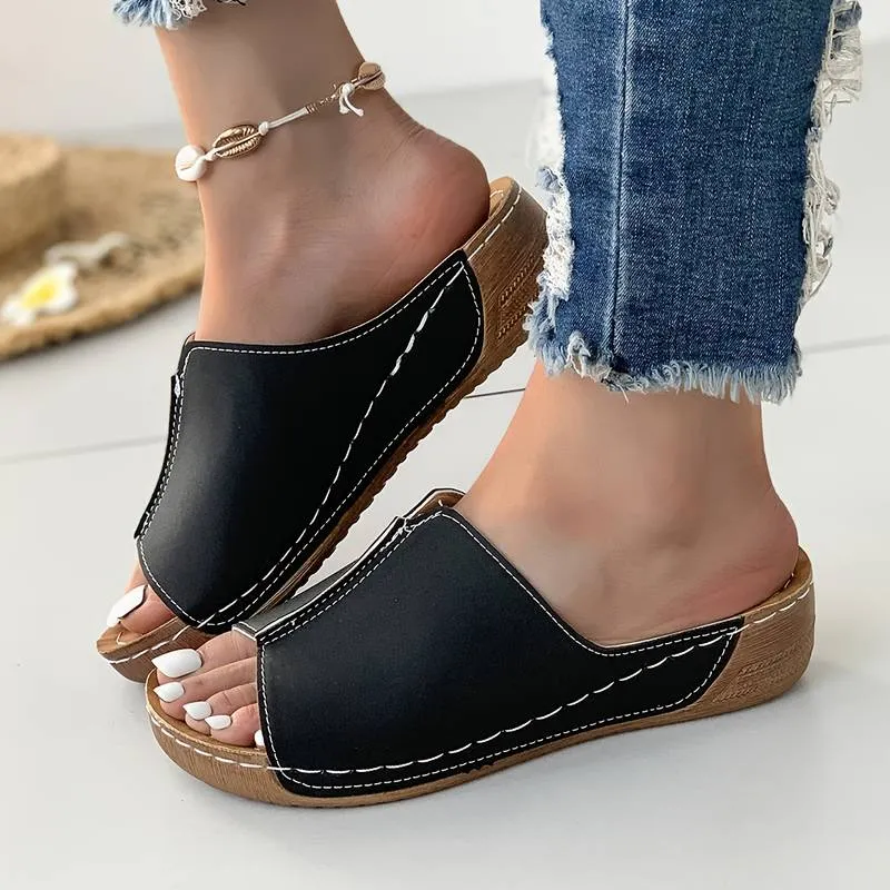 Open Toe Women's Wedge Sandals